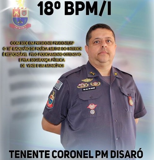 Tenente Coronel Pm Luis Nelson Disaró Assume Comando Do 18º Bpmi De P Prudente Jornal Interativo 