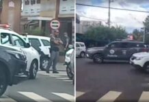 Trote sobre falso assalto com reféns em academia mobiliza helicóptero Águia e viaturas da polícia