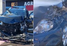Motorista é socorrida após acidente envolvendo dois carros em avenida de Presidente Prudente