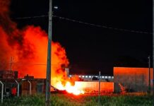 Sistema de monitoramento da Defesa Civil detecta incêndio em área de vegetação em Indiana