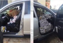 Problema mecânico no veículo acaba com carga de 15 mil maços de cigarros apreendida